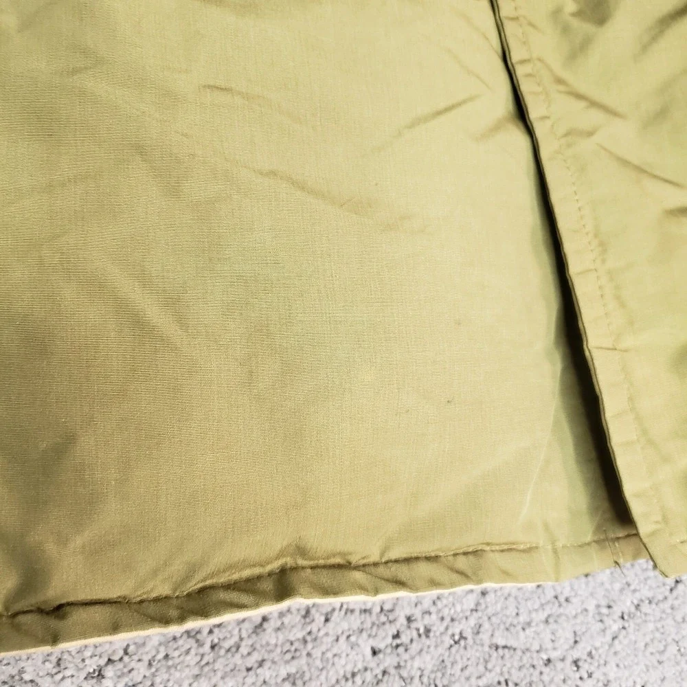 Vintage Eddie Bauer Jacket Mens Large Green Goose Down Puffer Hooded Hunting